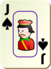 Bordered Joker Of Spades Clip Art